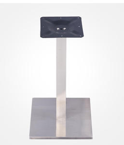 Steel Plate <b>Covered</b> with Stainless Steel Luxury Square Metal Easy Clean Hotel Restaurant Coffee <b>Dining</b> Base <b>Table</b> - Product Image 1