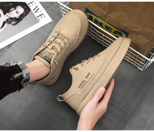 Chaussures de sport de luxe pour hommes en cuir véritable, antidérapantes, respirantes, pour la marche et la course, à enfiler, vente en gros, tendance - Product Image 6