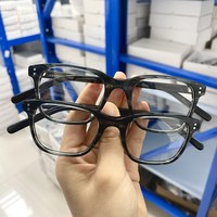 Lunettes de protection unisexes à monture ronde intégrale, motif uni, avec verres et livraison rapide, montures en acétate pour adultes