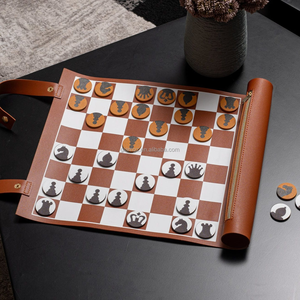 Judaica gioiello moderno <span class=keywords><strong>gioco</strong></span> di pezzi di cuoio otello dama <span class=keywords><strong>gioco</strong></span> - Product Image 3