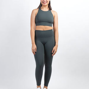 ชุดโยคะสำหรับผู้หญิง2ชิ้นน้ำหนักเบาพิมพ์โลโก้ได้ตามต้องการดีไซน์ที่ดีที่สุด - Product Image 6