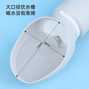 Foldable Dog <b>Water</b> Bottle Portable Pet <b>Water</b> <b>Dispenser</b> Outdoor Use Eco-Friendly Pet Supplies Travel Feeding Cup - Product Image 3
