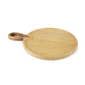 Tagliere Rotondo in Bambù Excelsa 40x30 Cm con Manico, Blocco da Taglio Naturale ed Ecologico - Product Image 1