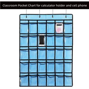 Organizador de Pared para Teléfonos Móviles y Calculadoras, Plegable, con Bolsillos de Tela, para Aula, Oficina y Escuela - Product Image 5