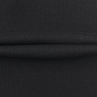 Kain Sweater Rajut Rib 2x2 Katun Spandex High-Twist 92/8 257GSM 120cm Bertekstur Tebal dan Elastis untuk Anak Perempuan & Laki-Laki