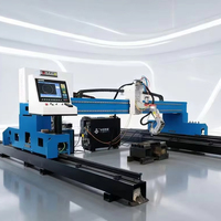 Machine de découpe plasma CNC Colgar avec tête de biseautage rotative à 360 degrés, certifiée CE, pour le profilage des métaux
