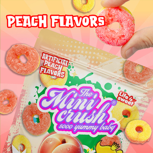 Caramelos de Melocotón Liofilizados, Dulces y Afrutados, Color Rosa, <span class=keywords><strong>2</strong></span> Paquetes, Listos para Comer - Product Image 1