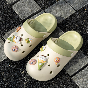 Pantoufles souples pour femmes, sabots épais en EVA, bout rond, 3 cm d'épaisseur, antidérapants, sandales de plage, couleurs bonbon, toutes saisons, confortables pour la marche - Product Image 2