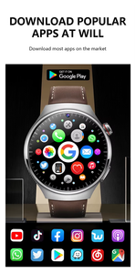 4G tarjeta SIM reloj inteligente B8 compatible con Yotube Tiktok Ver video Pantalla de 1,53 pulgadas Cámara HD IP67 BT llamada NCF deportes Smartwatch - Product Image 4