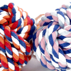 Juguete de Cuerda de Algodón de 5 cm de Colores Mezclados, Duradero e Interactivo, con Sonido, para Perros y Gatos, Empaquetado en Bolsa - Product Image 3