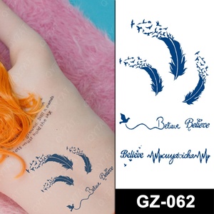 Commercio all'ingrosso di Lunga Durata 2 Settimane Impermeabile Sweatproof Corpo Cute Disegni di Arte Tatuaggi Temporanei di Succo di - Product Image 4