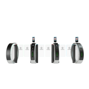 Système de contrôle d'accès par tourniquet rapide KMS avec bras de descente d'urgence et liaison d'alarme incendie pour bâtiments à haute sécurité - Product Image 2