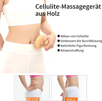 Outils de massage en bois naturel pour la thérapie, rouleau anti-cellulite, brosse corporelle, drainage lymphatique, pression sur les méridiens, fascia blaster
