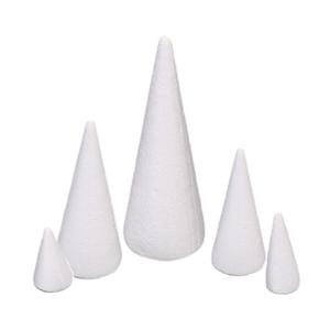 5 pezzi coni in schiuma artigianale Polyfoam per bambini Festival albero di natale progetto per bambini - Product Image 2