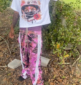 Celana kamuflase kustom 100% katun, celana olahraga pinggang ganda, celana kamuflase pohon asli cetak Digital kualitas tinggi - Product Image 4