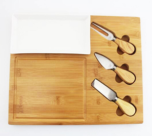 Hot Selling Slate Insert Board With 3Pcs <b>Cheese</b> <b>Knife</b> <b>Set</b> in Wood Serving Tray - Product Image 5