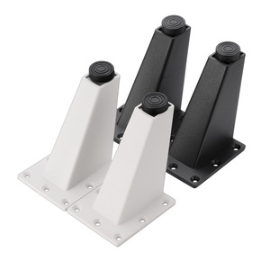 Aluminum Alloy Furniture <b>Legs</b> 80H 90H Black White Adjustable Cabinet <b>Sofa</b> Support Minimalist Design Easy Installation - Product Image 1