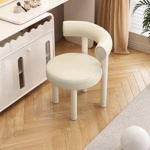 <span class=keywords><strong>Sedia</strong></span> da Pranzo Moderna in Pelle con Gambe in Metallo, Lusso Bianco Rosa Grigio, per Soggiorno, Ristorante, Hotel, Trucco - Vendita all'Ingrosso - Product Image 1