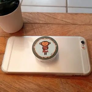 Soporte de teléfono de plástico en forma de animal, accesorios para teléfono con empuñaduras divertidas - Product Image 2