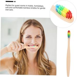 Cepillo de dientes de bambú alternativo sostenible Desechable Biodegradable Reciclable-Opción libre de plástico Suministros de hotel - Product Image 6