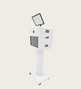 Photomaton à angle élevé 60 kg en métal avec WiFi, télécommande manuelle, impression instantanée, écran tactile DSLR, acceptant paiement par carte et coupon, et impression par sublimation - Product Image 1
