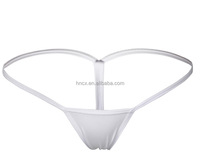 Cx6502 Culotte extensible taille basse en polyester pour femmes, nouveau design, string sexy et charmant avec motif tricoté solide