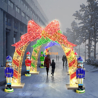 IP65 étanche extérieur LED éclairage 3D motif en forme de coeur noël Halloween arc métal matériel décoration de mariage