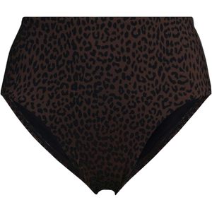 FOXA Women's Cheeky High Waisted <b>Bikini</b> Bottoms Plus Size Digital Print Spandex Nylon - Product Image 3