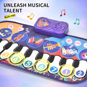 Tapis musical pour enfants, 6 sons d'instruments et 9 mélodies, tapis musical interactif pour tout-petits, éducation précoce - Product Image 3