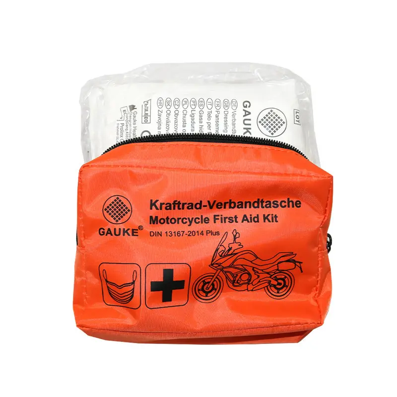 Motor Cycle DIN13167 First Aid Kit Outdoor Travel Bag