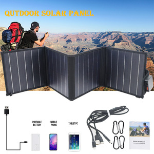 Panneau solaire pliable 10W 15W 20W en silicium monocristallin, chargeur portable extérieur pour camping, randonnée, voyage - Product Image 3