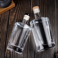 Échantillon Gratuit Bouteilles de Vin en Verre Marron/Vert Foncé 750ml-375ml Whisky Vodka Tequila Scellées au Liège Sérigraphiées