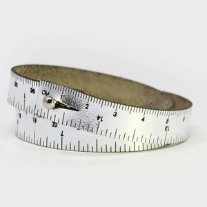 Nouveau bracelet règle en cuir PU transfrontalier, bijou de poignet polyvalent et original, bracelet règle simple et rétro pour étudiant - Product Image 5