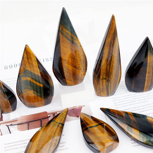 جودة عالية منحوتة يدويًا حجر مصقول أزرق النمر حجر عيون حر للبيع - Product Image 2