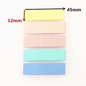 กระดาษโน้ตสีมาการอง 100 แผ่น แบบมีกาวในตัว วัสดุ PET กระดาษโน้ตแบบติดได้ ใช้เป็นที่คั่นหนังสือ ปากกามาร์กเกอร์ อุปกรณ์สำนักงาน อุปกรณ์การเรียน - Product Image 3