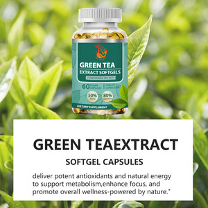 Cápsulas de Extracto de Té Verde al por Mayor, Proporcionan Protección Antioxidante y Refuerzo del Sistema Inmunitario, Suplemento de Polifenoles - Product Image 5