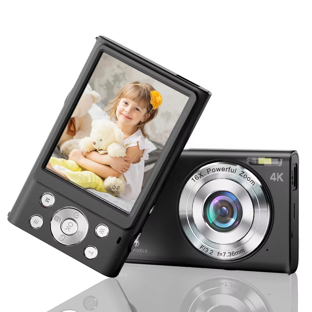 Wholesales 2.7K HD Digital Camera 2.88 Inches IPS Kids Digital Camera 48MP Built-in Beauty Autofocus 16X Zoom Children Camera