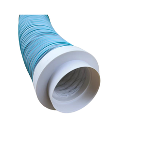 Tubo de absorción de sonido elástico azul <span class=keywords><strong>TPV</strong></span> para absorber el ruido en el flujo de aire para la ventilación - Product Image 3