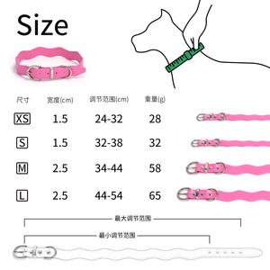 <span class=keywords><strong>Collar</strong></span> de perro con hebilla de cinturón ajustable de cuero PU con forma de serpiente impermeable - Product Image 4