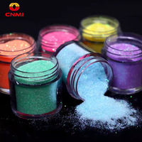CNMI en forme de poudre longue soie étoile à cinq branches paillettes Quicksand étui de téléphone portable ombre à paupières maquillage Nail Art fibre de verre
