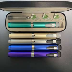 Custom Medical <b>Pen</b> Syringe Insulin Storage <b>Box</b> PU Leather Rectangular Portable <b>Pen</b> Case with Printable Logo for Travel Carry - Product Image 3