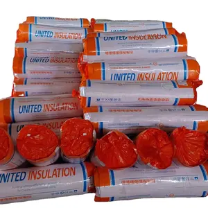 roof and wall thermal heat insulation 50mm thickness aluminum foil fiberglass insulation roll glass wool price