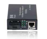 Convertisseur de média SFP à prix compétitif, convertisseur de média de base 10/100m, convertisseur de média optique GPON 10/100/1000M 20km