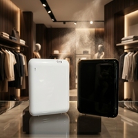 Diffuseur d'arômes sans eau à deux fluides, contrôlé par application, capacité de 160 ml, alimentation par batterie/électrique, utilisation en hôtel, montage mural ou sur table