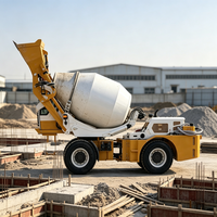 Camion malaxeur à béton autochargeur de 4 m³ avec pompe hydraulique et moteur, opération à une personne, nouveau modèle de Henan Elephant