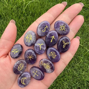 Naturale <span class=keywords><strong>occhio</strong></span> <span class=keywords><strong>di</strong></span> <span class=keywords><strong>tigre</strong></span> pietra streghe rune inciso simbolo zingaro Reiki cristalli curativi per Reiki meditazione divinazione doni - Product Image 6