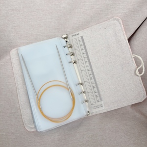 Lotus Sợi Cố Định Thông Tư Đan Kim Lưu Trữ Trường Hợp Với 12 Rõ Ràng Dây Kéo Túi Đan Kim Túi - Product Image 4