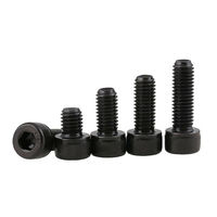 Vis à tête hexagonale à six pans creux DIN912 M4 M5 M6 M8 M10 M12 M14 M16 en acier oxydé noir, classe 12.9, filetage à gauche