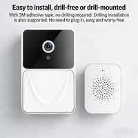 Smart WiFi Video with Night Vision 365-day Ultra-long Battery Life and Home Security System Doorbell