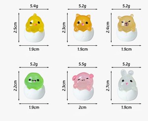Ornamenti da Giardino Forestali Fantasiosi all'Ingrosso, Animali Luminosi che Brillano al Buio in Guscio d'Uovo, Miniature in Resina a <span class=keywords><strong>Prezzo</strong></span> di Fabbrica - Product Image 4